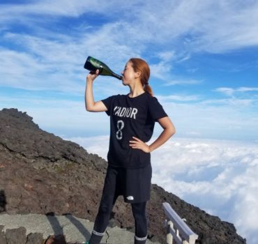 日本で1番高い山、富士山にエンリケ登頂成功
